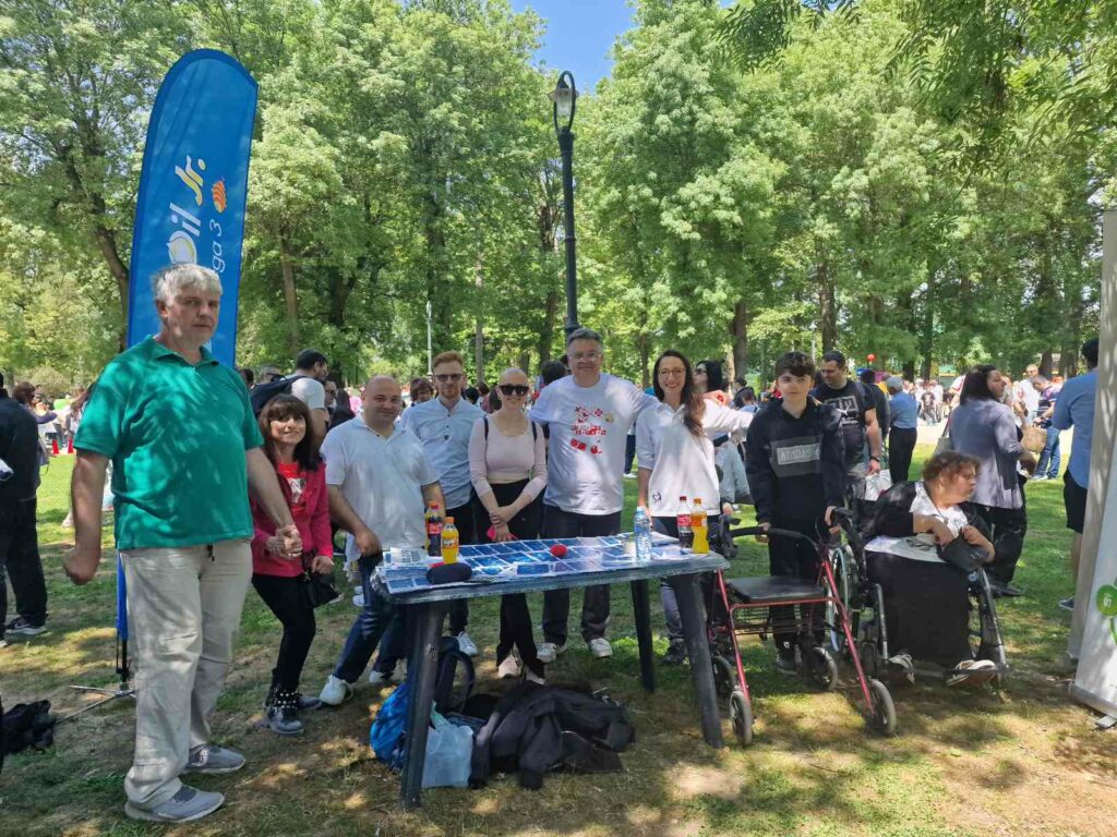 Our team members with Denis Jankulevski - the initiator of We play together again(Ние играме пак) event.

